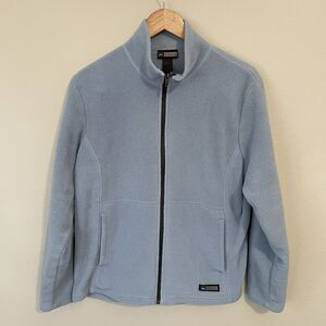 Vintage REI Fleece Jacket Light Blue Full Zip Women’s XL Retro 90s Sweater